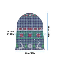 ScotsTee Shop Scottish Traynor Tartan Plaid Christmas Deer Snowman Snowflake Bell Knit Beanie