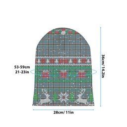 ScotsTee Shop Scottish Thomson Dress TS1383 Tartan Plaid Christmas Deer Snowman Snowflake Bell Knit Beanie