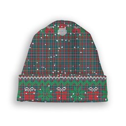 ScotsTee Shop Scottish Russell Old Modern Tartan Plaid Christmas Deer Snowman Snowflake Bell Knit Beanie