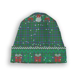 ScotsTee Shop Scottish Snodgrass Tartan Plaid Christmas Deer Snowman Snowflake Bell Knit Beanie