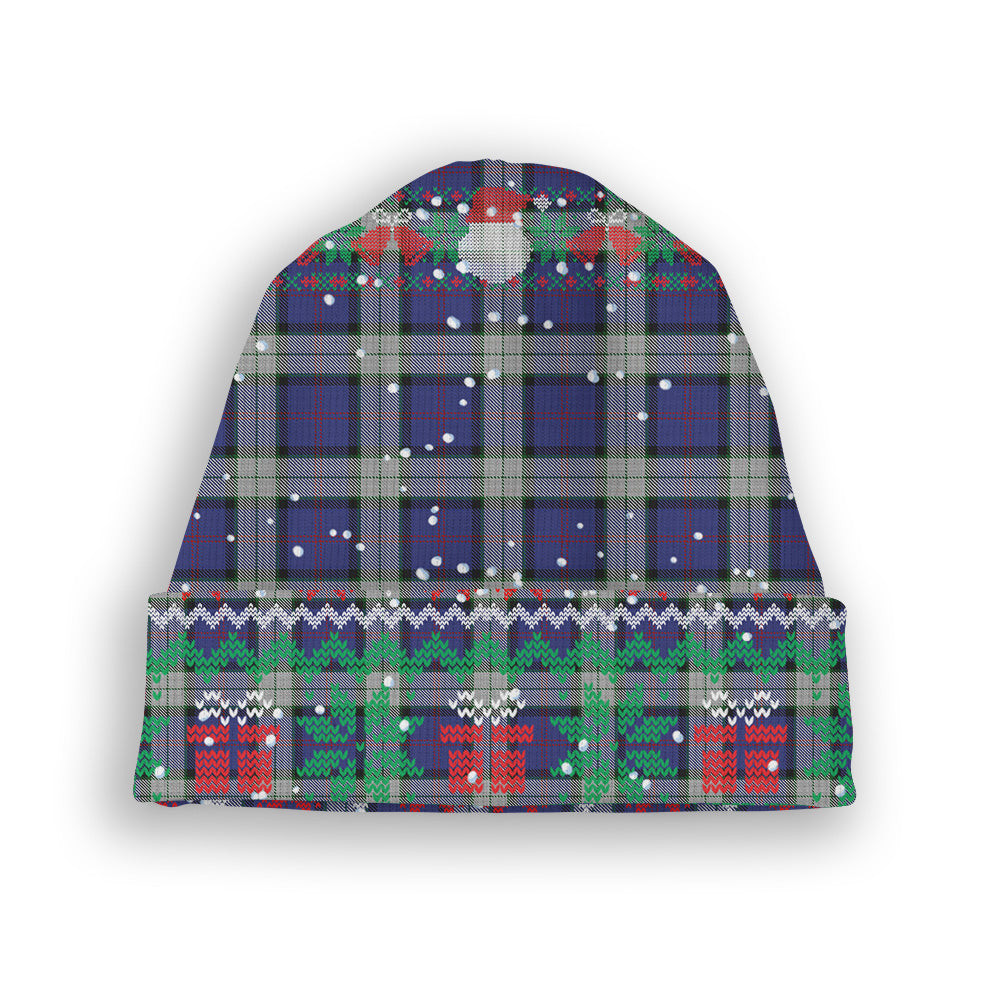 ScotsTee Shop Scottish Sinclair Dress Tartan Plaid Christmas Deer Snowman Snowflake Bell Knit Beanie