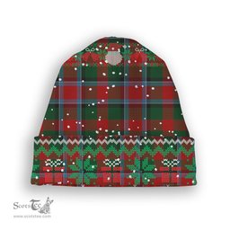ScotsTee Shop Scottish Thomson Mackinlay Tartan Plaid Christmas Deer Snowman Snowflake Bell Knit Beanie