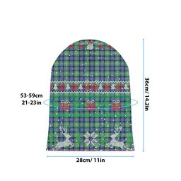 ScotsTee Shop Scottish Sutherland Old Ancient SC Tartan Plaid Christmas Deer Snowman Snowflake Bell Knit Beanie