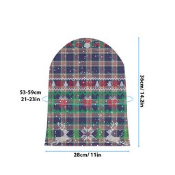 ScotsTee Shop Scottish Stewart of Appin Hunting Dress Tartan Plaid Christmas Deer Snowman Snowflake Bell Knit Beanie