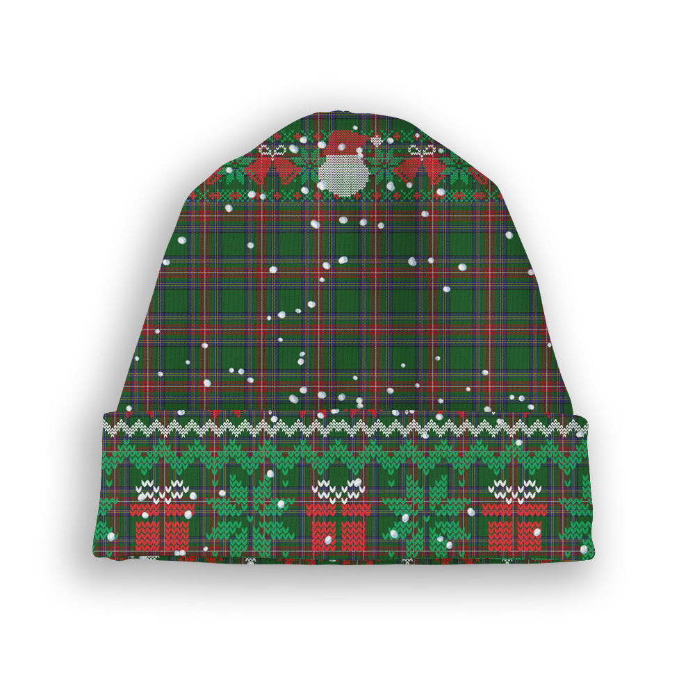 ScotsTee Shop Scottish Sillars 2 Tartan Plaid Christmas Deer Snowman Snowflake Bell Knit Beanie