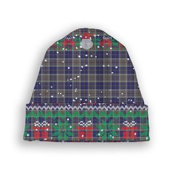 ScotsTee Shop Scottish Thompson Variant Tartan Plaid Christmas Deer Snowman Snowflake Bell Knit Beanie