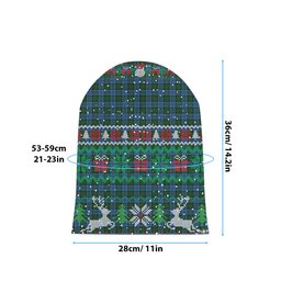 ScotsTee Shop Scottish Smithers Tartan Plaid Christmas Deer Snowman Snowflake Bell Knit Beanie