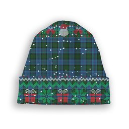 ScotsTee Shop Scottish Smithers Tartan Plaid Christmas Deer Snowman Snowflake Bell Knit Beanie
