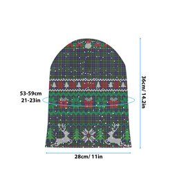 ScotsTee Shop Scottish Wood SC Tartan Plaid Christmas Deer Snowman Snowflake Bell Knit Beanie