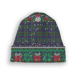 ScotsTee Shop Scottish Wood SC Tartan Plaid Christmas Deer Snowman Snowflake Bell Knit Beanie