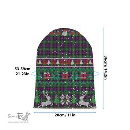 ScotsTee Shop Scottish Wilsons 175 Tartan Plaid Christmas Deer Snowman Snowflake Bell Knit Beanie