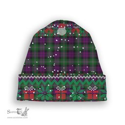 ScotsTee Shop Scottish Wilsons 175 Tartan Plaid Christmas Deer Snowman Snowflake Bell Knit Beanie