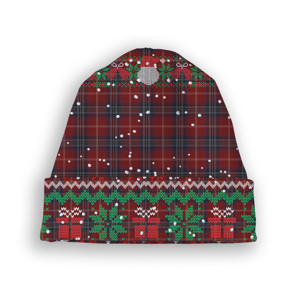 ScotsTee Shop Scottish YMCA Tartan Plaid Christmas Deer Snowman Snowflake Bell Knit Beanie