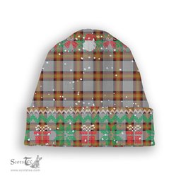 ScotsTee Shop Scottish Young, Christina Tartan Plaid Christmas Deer Snowman Snowflake Bell Knit Beanie