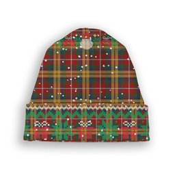 ScotsTee Shop Scottish Young Presidents Organisation Dress Tartan Plaid Christmas Deer Snowman Snowflake Bell Knit Beanie