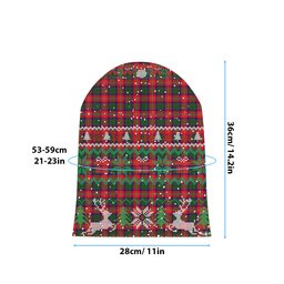 ScotsTee Shop Scottish Wauchope Tartan Plaid Christmas Deer Snowman Snowflake Bell Knit Beanie
