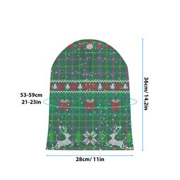 ScotsTee Shop Scottish Young Ancient Tartan Plaid Christmas Deer Snowman Snowflake Bell Knit Beanie