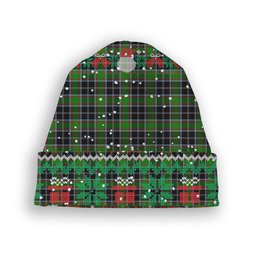 ScotsTee Shop Scottish Webster SC Tartan Plaid Christmas Deer Snowman Snowflake Bell Knit Beanie