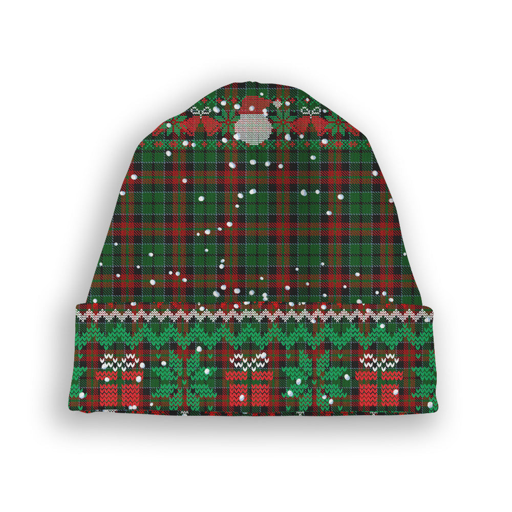 ScotsTee Shop Scottish Walker James Tartan Plaid Christmas Deer Snowman Snowflake Bell Knit Beanie