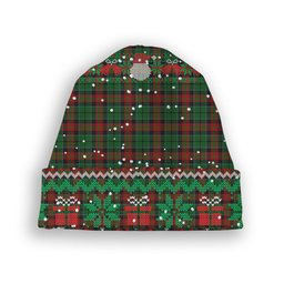 ScotsTee Shop Scottish Walker James Tartan Plaid Christmas Deer Snowman Snowflake Bell Knit Beanie