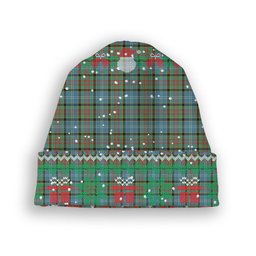 ScotsTee Shop Scottish Walkinshaw Tartan Plaid Christmas Deer Snowman Snowflake Bell Knit Beanie