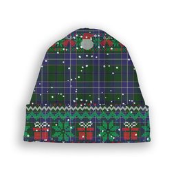 ScotsTee Shop Scottish Wishart Hunting Tartan Plaid Christmas Deer Snowman Snowflake Bell Knit Beanie