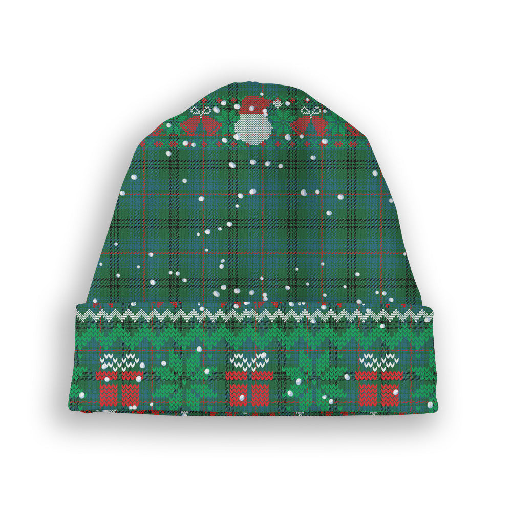 ScotsTee Shop Scottish Walker Hunting Ancient Tartan Plaid Christmas Deer Snowman Snowflake Bell Knit Beanie