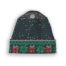 ScotsTee Shop Scottish Walker Hunting Tartan Plaid Christmas Deer Snowman Snowflake Bell Knit Beanie