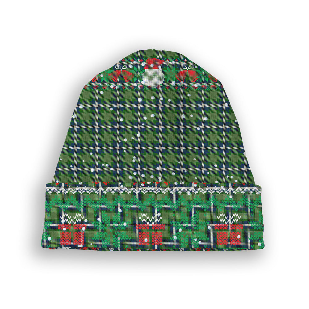 ScotsTee Shop Scottish Young Life International Scotland Tartan Plaid Christmas Deer Snowman Snowflake Bell Knit Beanie