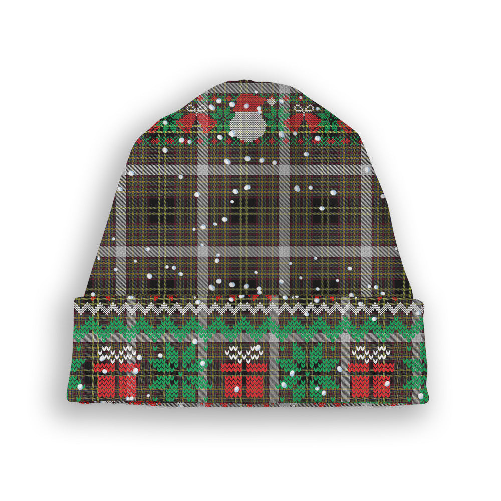 ScotsTee Shop Scottish Yule Lads, The Tartan Plaid Christmas Deer Snowman Snowflake Bell Knit Beanie