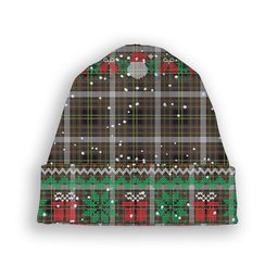 ScotsTee Shop Scottish Yule Lads, The Tartan Plaid Christmas Deer Snowman Snowflake Bell Knit Beanie
