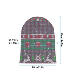ScotsTee Shop Scottish Royal Canadian Air Force Ancient Tartan Plaid Christmas Deer Snowman Snowflake Bell Knit Beanie