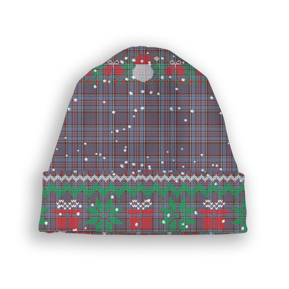 ScotsTee Shop Scottish Royal Canadian Air Force Ancient Tartan Plaid Christmas Deer Snowman Snowflake Bell Knit Beanie