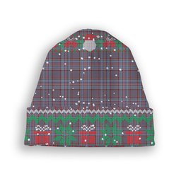 ScotsTee Shop Scottish Royal Canadian Air Force Ancient Tartan Plaid Christmas Deer Snowman Snowflake Bell Knit Beanie