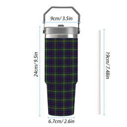 ScotsTee Shop Scottish Austin Wilsons No 173 Tartan Flip Straw Tumbler 20oz 30oz
