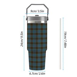 ScotsTee Shop Scottish Anderson Tartan Flip Straw Tumbler 20oz 30oz