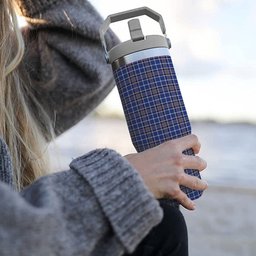 ScotsTee Shop Scottish Alexander of Menstry Ancient Tartan Flip Straw Tumbler 20oz 30oz