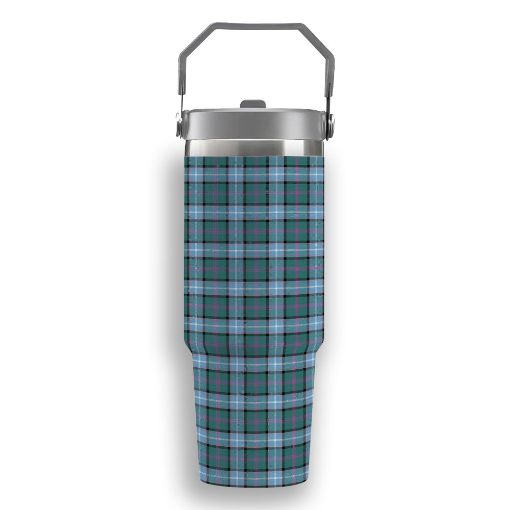 ScotsTee Shop Scottish Alexander of Menstry Hunting Ancient Tartan Flip Straw Tumbler 20oz 30oz