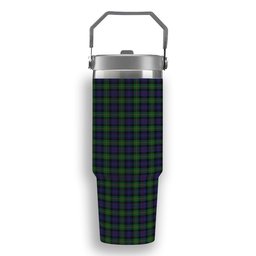 ScotsTee Shop Scottish Baillie (Fencibles) Tartan Flip Straw Tumbler 20oz 30oz