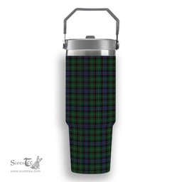 ScotsTee Shop Scottish Abercrombie McKinlay Tartan Flip Straw Tumbler 20oz 30oz