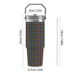 ScotsTee Shop Scottish Aikenhead Tartan Flip Straw Tumbler 20oz 30oz