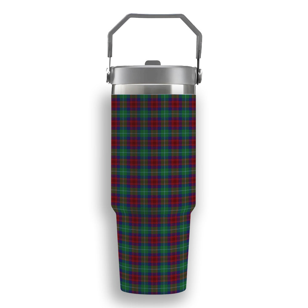 ScotsTee Shop Scottish Akins Tartan Flip Straw Tumbler 20oz 30oz