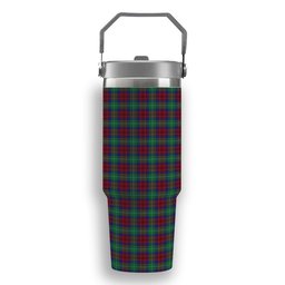 ScotsTee Shop Scottish Akins Tartan Flip Straw Tumbler 20oz 30oz