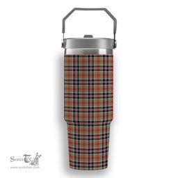 ScotsTee Shop Scottish Bruce of Kinnaird Ancient Tartan Flip Straw Tumbler 20oz 30oz