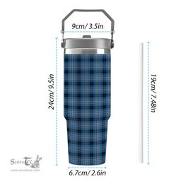 ScotsTee Shop Scottish Brodie Countryfare Ancient Tartan Flip Straw Tumbler 20oz 30oz