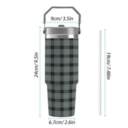 ScotsTee Shop Scottish Bell of the Borders Tartan Flip Straw Tumbler 20oz 30oz