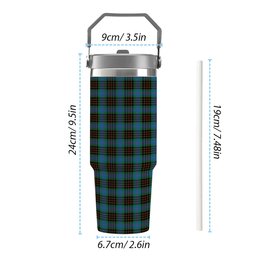 ScotsTee Shop Scottish Brodie Hunting Ancient Tartan Flip Straw Tumbler 20oz 30oz