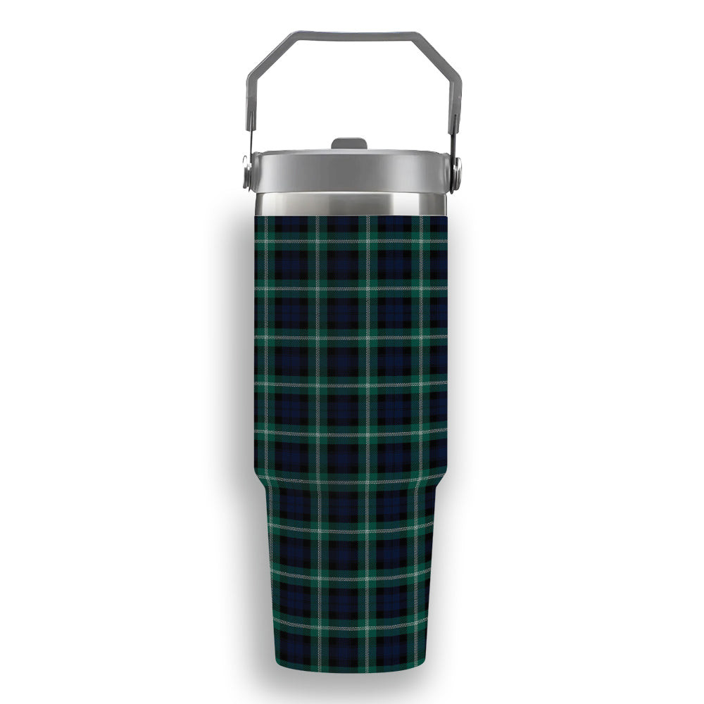 ScotsTee Shop Scottish Baillie of Polkemmet Modern Tartan Flip Straw Tumbler 20oz 30oz