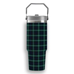 ScotsTee Shop Scottish Baillie of Polkemmet Modern Tartan Flip Straw Tumbler 20oz 30oz