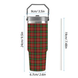 ScotsTee Shop Scottish Boyd Ancient Tartan Flip Straw Tumbler 20oz 30oz